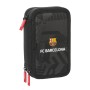 Dreifaches Federmäppchen F.C. Barcelona Black Schwarz 12,5 x 19,5 x 5,5 cm 37 Stücke von F.C. Barcelona, Federmäppchen - Ref:...