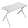 Bureau Mars Gaming MGDRGBW Blanc Acier