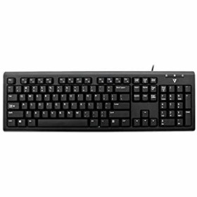 Clavier V7 KU200GS-DE Noir Allemand QWERTZ de V7, Claviers - Réf : S55005641, Prix : 13,12 €, Remise : %