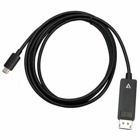 Adaptador USB C a DisplayPort V7 V7USBCDP14-2M    (2 m) 8K Ultra HD | Tienda24 - Global Online Shop Tienda24.eu