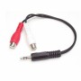 Audiokabel Jack mit RCA Startech MUMFRCA Schwarz 0,15 m | Tienda24 - Global Online Shop Tienda24.eu