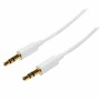 Audio Jack Cable (3.5mm) Startech MU2MMMSWH White by Startech, Cables - Ref: S55057140, Price: 8,26 €, Discount: %