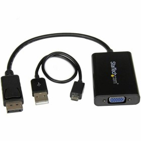 Adaptador DisplayPort a SVGA Startech DP2VGAA    Negro de Startech, Cables DisplayPort - Ref: S55057629, Precio: 38,02 €, Des...