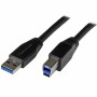 Cabo USB A para USB B Startech USB3SAB5M Preto | Tienda24 - Global Online Shop Tienda24.eu