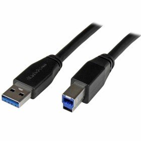 Cable USB A a USB B Startech USB3SAB5M Negro de Startech, Cables USB - Ref: S55057664, Precio: 106,01 €, Descuento: %