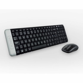 Clavier et souris sans fil NGS Espagnol Qwerty Noir/Argenté | Tienda24 - Global Online Shop Tienda24.eu