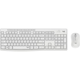 Tastiera e Mouse Wireless Logitech 920-009819 Qwertz Tedesco Bianco Tedesco QWERTZ di Logitech, Set tastiera e Mouse - Rif: S...