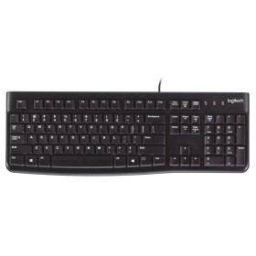 Clavier Logitech K120 Noir Espagnol Qwerty Qwerty US de Logitech, Claviers - Réf : S55080724, Prix : 20,53 €, Remise : %