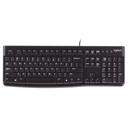 Tastatur Logitech K120 Schwarz Qwerty Spanisch Qwerty US von Logitech, Tastaturen - Ref: S55080724, Preis: 20,53 €, Rabatt: %