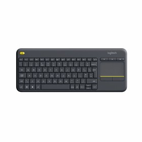 Clavier Logitech K400 Plus Tv Noir Espagnol Qwerty QWERTY de Logitech, Claviers - Réf : S55080802, Prix : 59,01 €, Remise : %