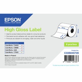 Etichette per Stampante Epson C33S045720 Bianco Luminoso (1 Unità) di Epson, Etichette adesive e adesivi - Rif: S55081091, Pr...