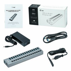 Hub USB i-Tec U3CHARGEHUB16 Gris 90 W de i-Tec, Hubs USB - Réf : S55090340, Prix : 68,63 €, Remise : %