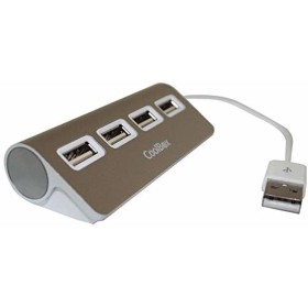 Hub USB CoolBox COO-HU4ALU2 Argenté de CoolBox, Hubs USB - Réf : S55094319, Prix : 8,23 €, Remise : %