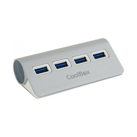 Hub USB CoolBox COO-HU4ALU3 Argentato di CoolBox, Hub USB - Rif: S55094320, Prezzo: 16,34 €, Sconto: %