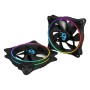 Ventillateur de cabine CoolBox DEEP Iris Ø 12 cm 1100 rpm RGB Ø 12 cm de CoolBox, Ventilation et refroidissement - Réf : S550...