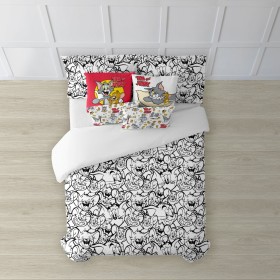 Duvet Poyet Motte Red Grey 220 x 240 cm | Tienda24 Tienda24.eu