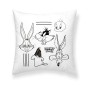 Fodera per cuscino Looney Tunes Looney B&w B Bianco Multicolore 45 x 4