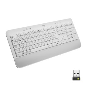 Keyboard Logitech 920-010971 Spanish Qwerty White by Logitech, Keyboards - Ref: S55163359, Price: 59,12 €, Discount: %