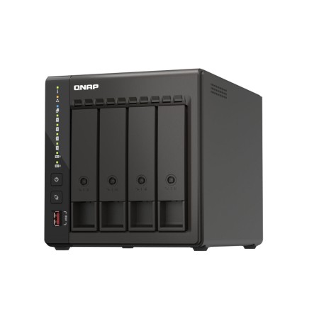 Memorizzazione in Rete NAS Qnap TS-453E-8G Nero Intel Celeron Intel Celeron J6412 di Qnap, Archiviazione collegata alla rete ...