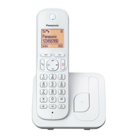 Teléfono Inalámbrico Panasonic KX-TGC210 Blanco Ambar de Panasonic, Teléfonos analógicos - Ref: S55244300, Precio: 28,16 €, D...