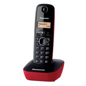 Telefone sem fios Panasonic KX-TG1611 Vermelho/Preto de Panasonic, Telefones analógicos - Ref: S55244330, Preço: 25,35 €, Des...