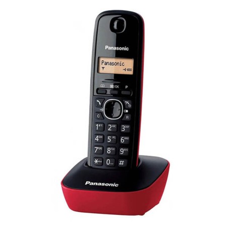 Teléfono Inalámbrico Panasonic KX-TG1611 Rojo/Negro de Panasonic, Teléfonos analógicos - Ref: S55244330, Precio: 25,35 €, Des...