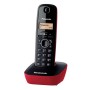 Téléphone Sans Fil Panasonic KX-TG1611 Rouge/Noir de Panasonic, Téléphones fixes et résidentiels - Réf : S55244330, Prix : 25...