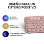 Clavier sans fil Logitech K380s Rose Espagnol Qwerty de Logitech, Claviers - Réf : S55247232, Prix : 43,75 €, Remise : %