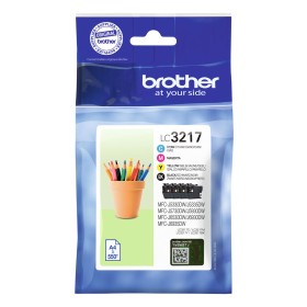 Cartucho de Tinta Original Brother LC3217VAL Multicolor Negro/Cian/Magenta/Amarillo de Brother, Tóners y tinta de impresora -...