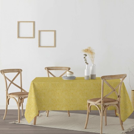 Stain-proof resined tablecloth Belum Alejandria Mustard 150 x 150 cm | Tienda24 Tienda24.eu