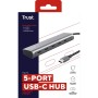 Hub USB Trust 25136 Prateado 10 cm (1 Unidade) de Trust, Cabos USB - Ref: S55276032, Preço: 43,05 €, Desconto: %