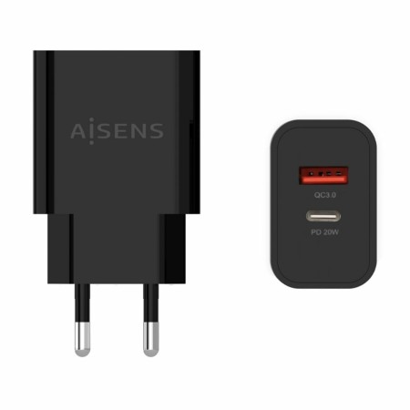 Chargeur mural Aisens A110-0682 Noir 20 W de Aisens, Chargeurs - Réf : S55286491, Prix : 6,46 €, Remise : %