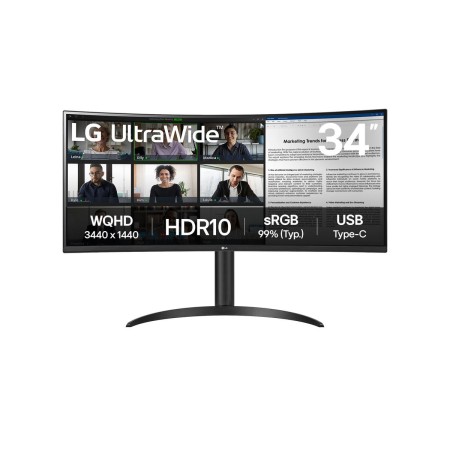 Monitor LG 34WR50QK-B 34" 50-60 Hz Wide Quad HD de LG, Monitores - Ref: S55287769, Preço: 388,47 €, Desconto: %