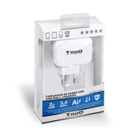 Cargador de Pared TooQ TQWC-1S02WT USB x 2 17W Blanco 17 W de TooQ, Cargadores - Ref: S5601050, Precio: 6,52 €, Descuento: %