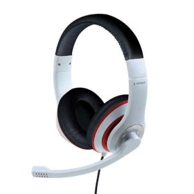 Auriculares con Micrófono GEMBIRD MHS-03-WTRDBK Blanco de GEMBIRD, Auriculares y accesorios - Ref: S5603477, Precio: 7,74 €, ...