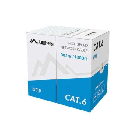 Cable de Red Rígido UTP Categoría 6 Lanberg LCU6-10CC-0305-S 305 m Gris de Lanberg, Cables Ethernet - Ref: S5604250, Precio: ...