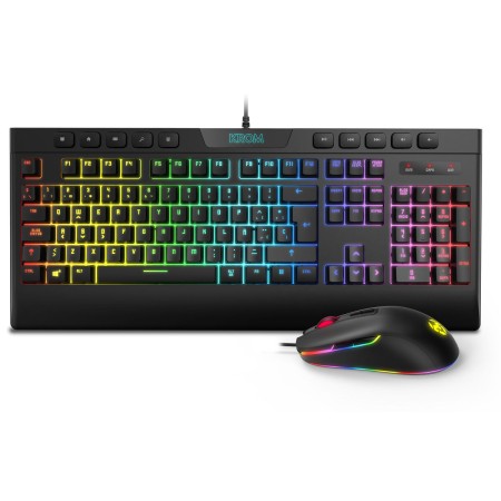 Tastiera e Mouse Gaming Krom Kalyos RGB Nero di Krom, Set tastiera e Mouse - Rif: S5605236, Prezzo: 22,20 €, Sconto: %