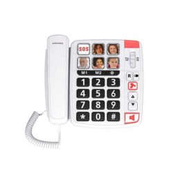 Teléfono Fijo para Mayores Swiss Voice Xtra 1110 Blanco de Swiss Voice, Teléfonos analógicos - Ref: S5607067, Precio: 31,74 €...