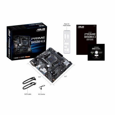 Motherboard Asus Prime B450M-K II mATX AM4 by Asus, Base plates - Ref: S5607237, Price: 96,03 €, Discount: %