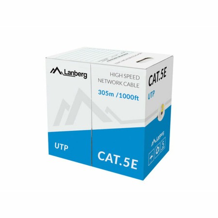 Câble Réseau Rigide UTP 5ème Catégorie Lanberg LCU5-10CC-0305-Y Jaune 305 m | Tienda24 - Global Online Shop Tienda24.eu