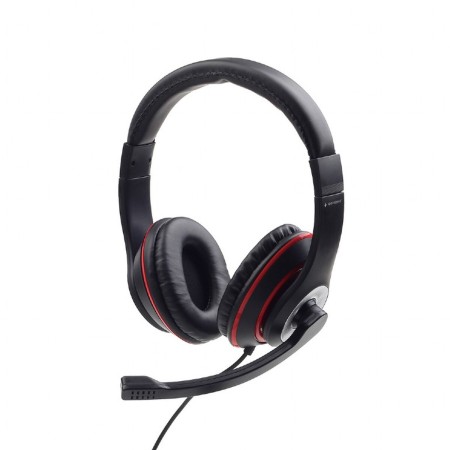 Headphones with Microphone GEMBIRD MHS-03-BKRD Black by GEMBIRD, PC Headsets - Ref: S5616904, Price: 8,23 €, Discount: %