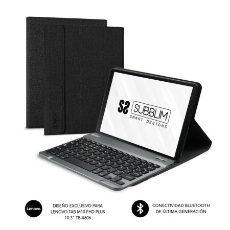 Hülle für Tablet und Tastatur Subblim KEYTAB PRO Schwarz Qwerty Spanisch QWERTY von Subblim, Hüllen - Ref: S5622214, Preis: 2...