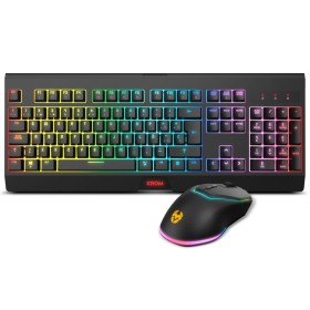 Keyboard Krom NXKROMKBLSP Black Multicolour Spanish Qwerty QWERTY by Krom, Keyboards - Ref: S5624751, Price: 45,45 €, Discoun...