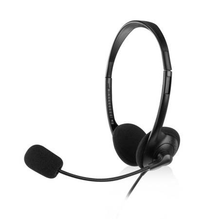 Headphones with Microphone Ewent EW3567 Black by Ewent, PC Headsets - Ref: S5626307, Price: 6,52 €, Discount: %