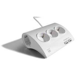 Entrelinha Ewent EW3935 1,5 m 2 x USB 2,1 A 2500W (1,5 m) de Ewent, Réguas - Ref: S5626311, Preço: 17,05 €, Desconto: %