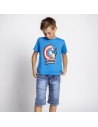 Child's Short Sleeve T-Shirt The Avengers Blue | Tienda24 Tienda24.eu