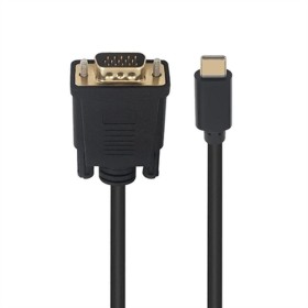 USB-C to VGA Adapter Ewent Black 1,8 m by Ewent, USB Cables - Ref: S5627571, Price: 17,45 €, Discount: %