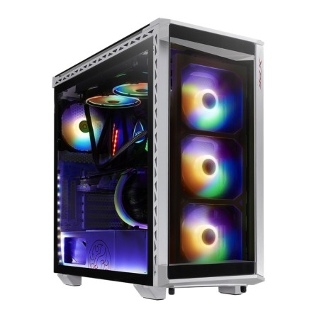 Caixa Semitorre Micro ATX / Mini ITX / ATX XPG Battlecruiser Branco Preto ARGB de XPG, Caixas para computador de secretária -...