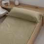 Sábana Bajera Ajustable Decolores Liso Marrón Cama de 140 | Tienda24 Tienda24.eu