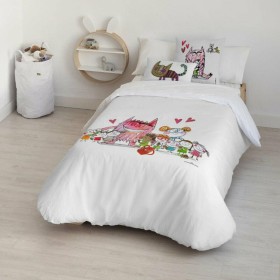 Housse de Couette Harry Potter Hogwarts Multicouleur 175 Fils 155 x 220 cm Lit 1 persone | Tienda24 Tienda24.eu